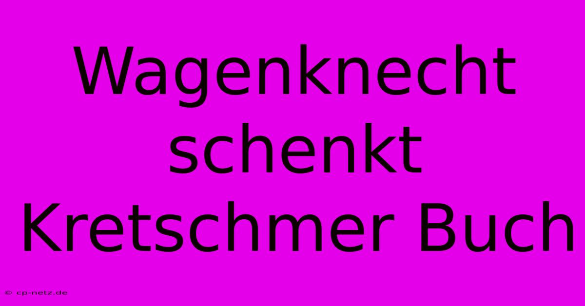 Wagenknecht Schenkt Kretschmer Buch