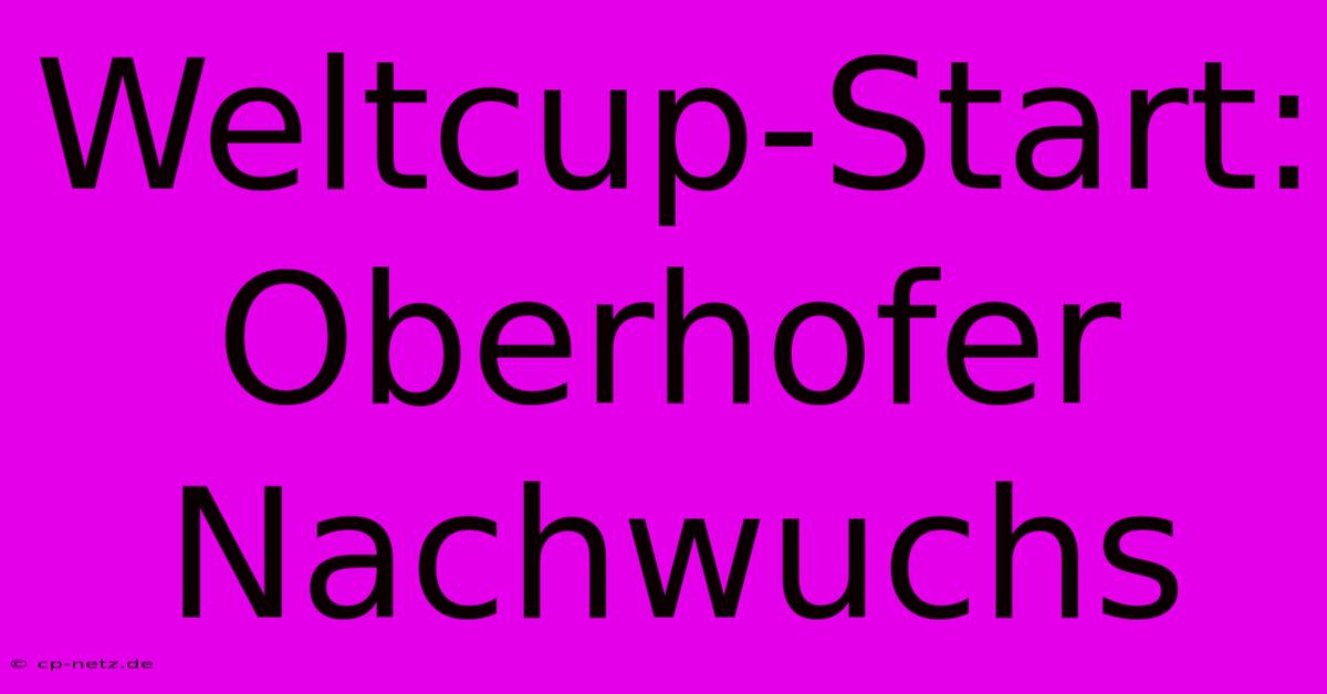 Weltcup-Start: Oberhofer Nachwuchs