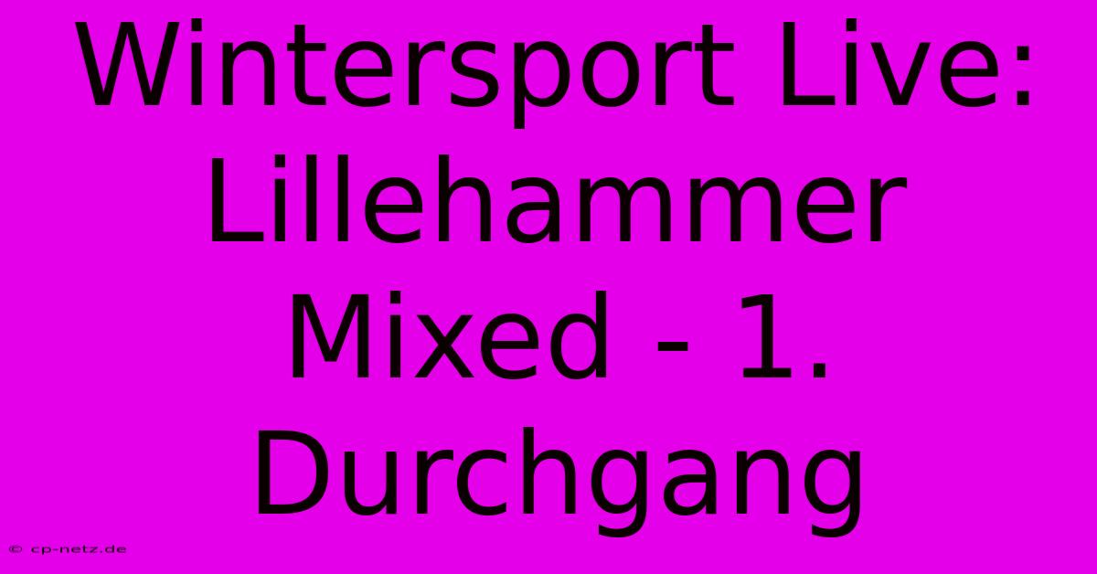 Wintersport Live: Lillehammer Mixed - 1. Durchgang