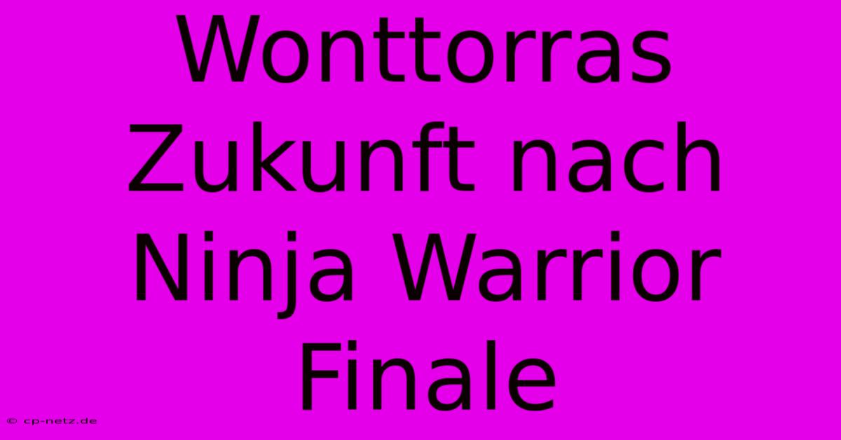 Wonttorras Zukunft Nach Ninja Warrior Finale