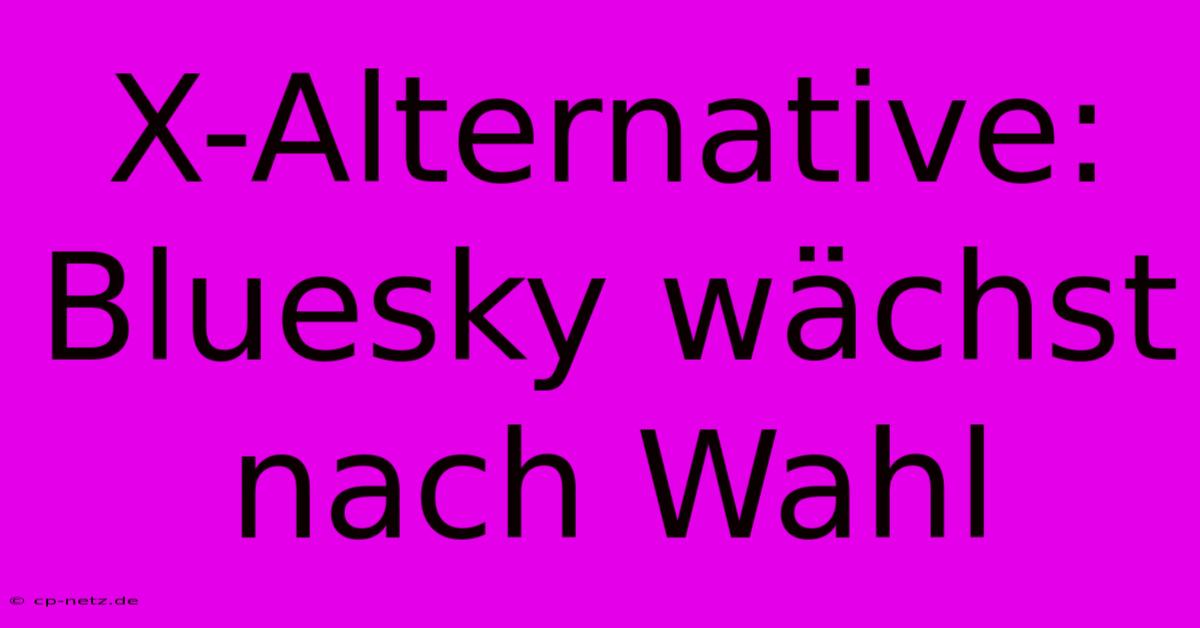 X-Alternative: Bluesky Wächst Nach Wahl