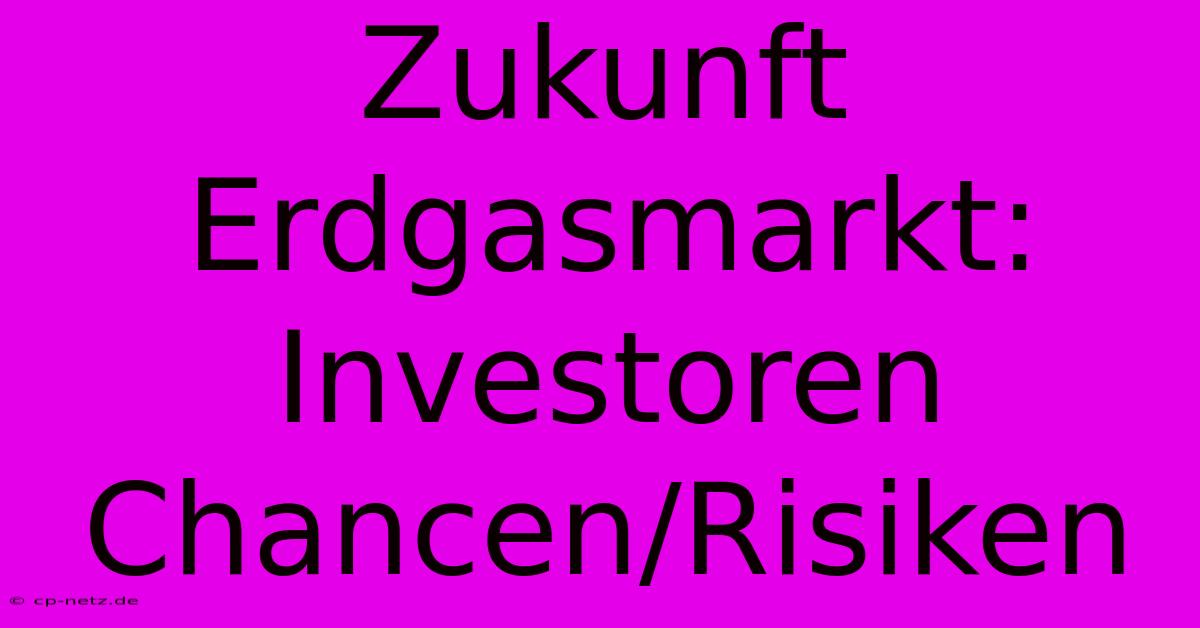 Zukunft Erdgasmarkt:  Investoren Chancen/Risiken