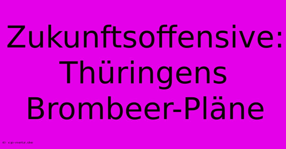 Zukunftsoffensive: Thüringens Brombeer-Pläne